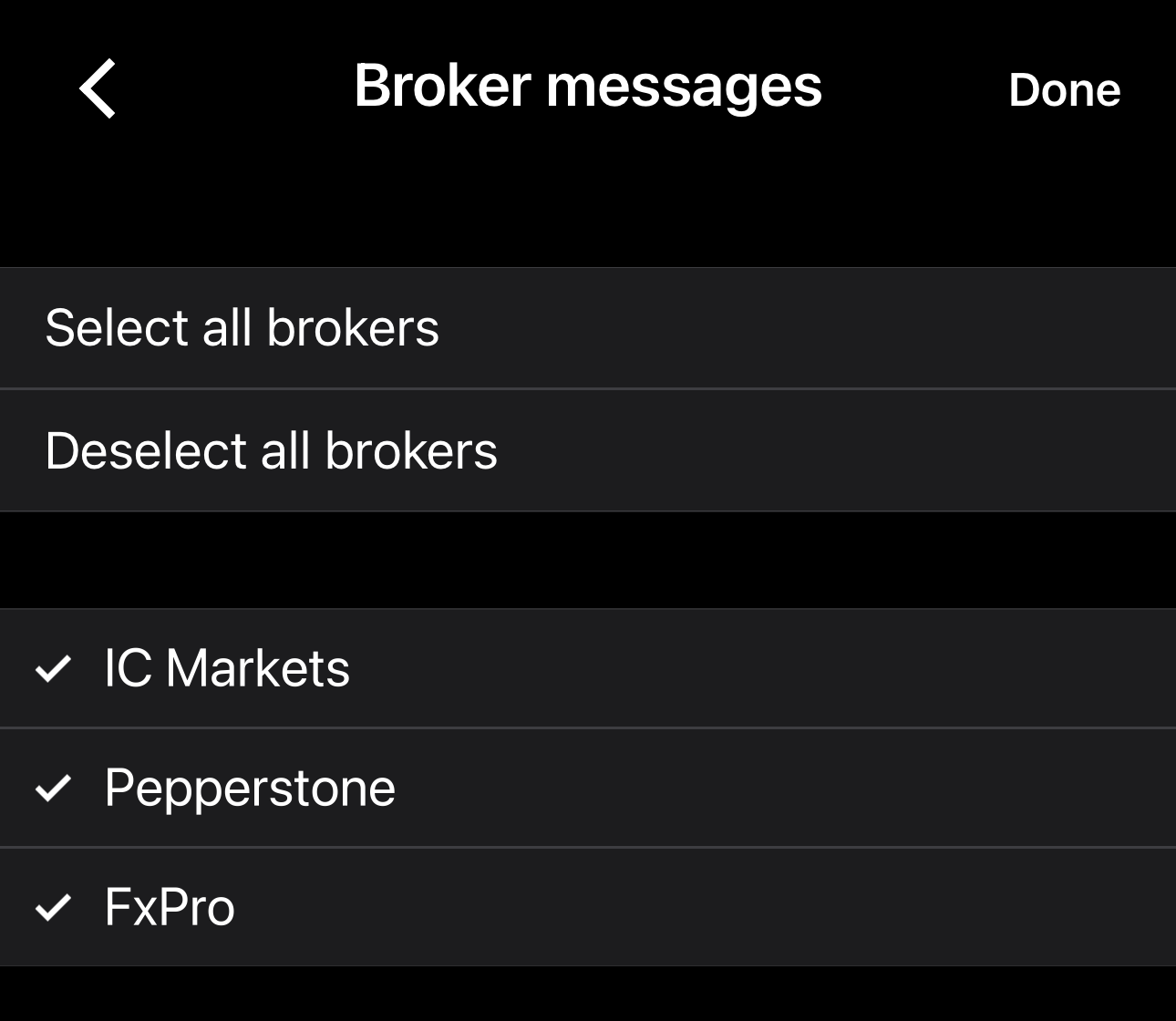 Choosing brokers for broker messages
